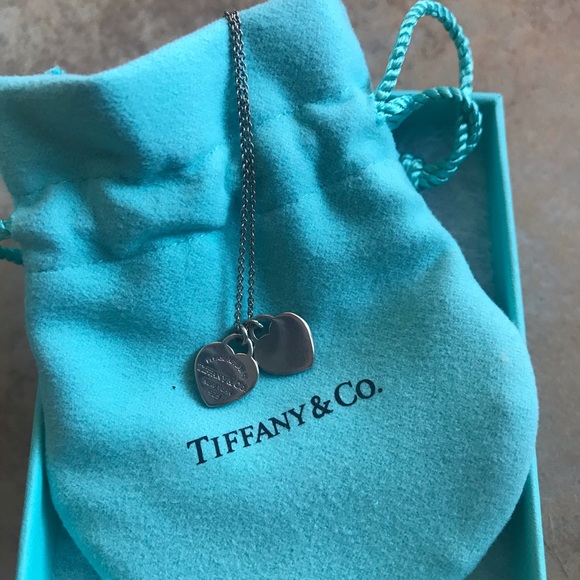 Tiffany & Co. Jewelry - Silver Tiffany & Co. Hearts Necklace with Blue Box